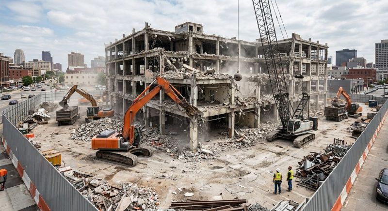 Commercial Building Demolition in Sacramento, CA